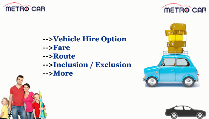 Vehicle hire option for Jodhpur to Mount Abu showing picture and text